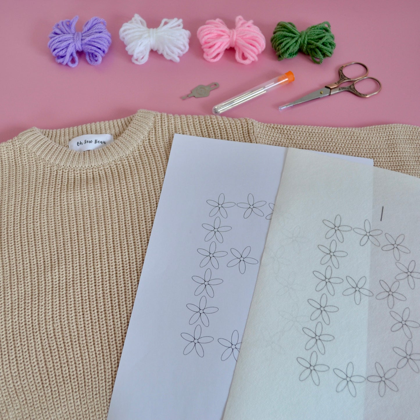 Floral Initial/Number Kit