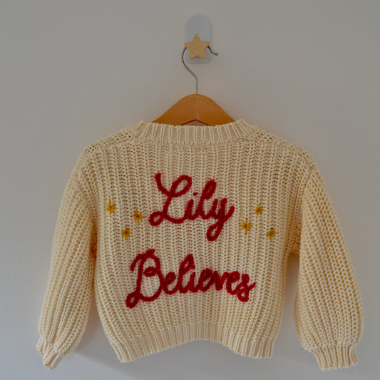 Cosy "I Believe" Cardigan