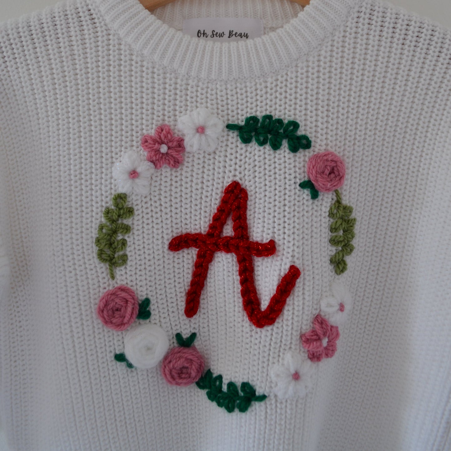 Christmas Wreath With Inital