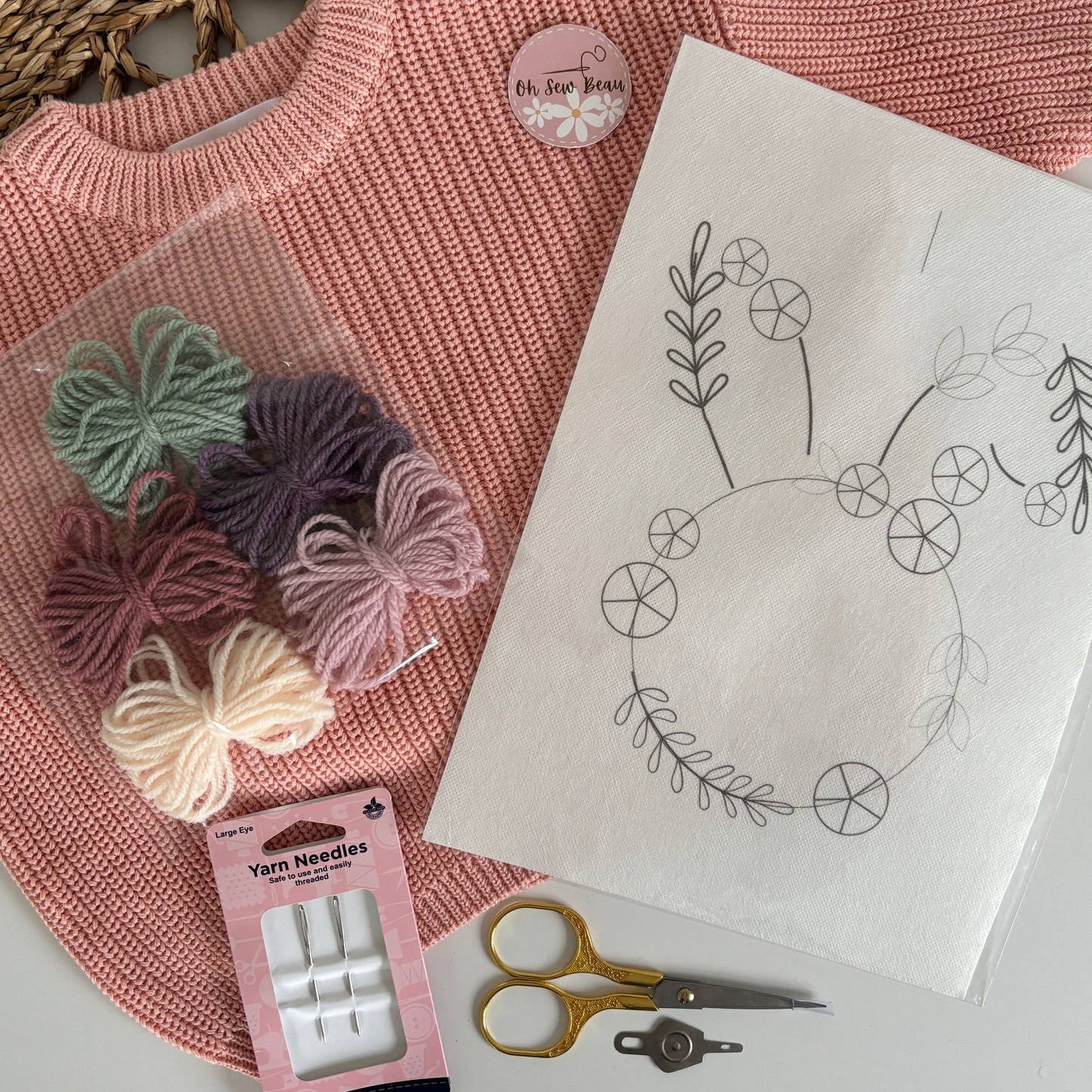 Hand Embroidery Workshop - Embroider a Floral Bunny Design 07/03/2026