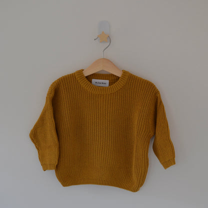 Oversized Jumper Hand Embroidered with Autumn Design