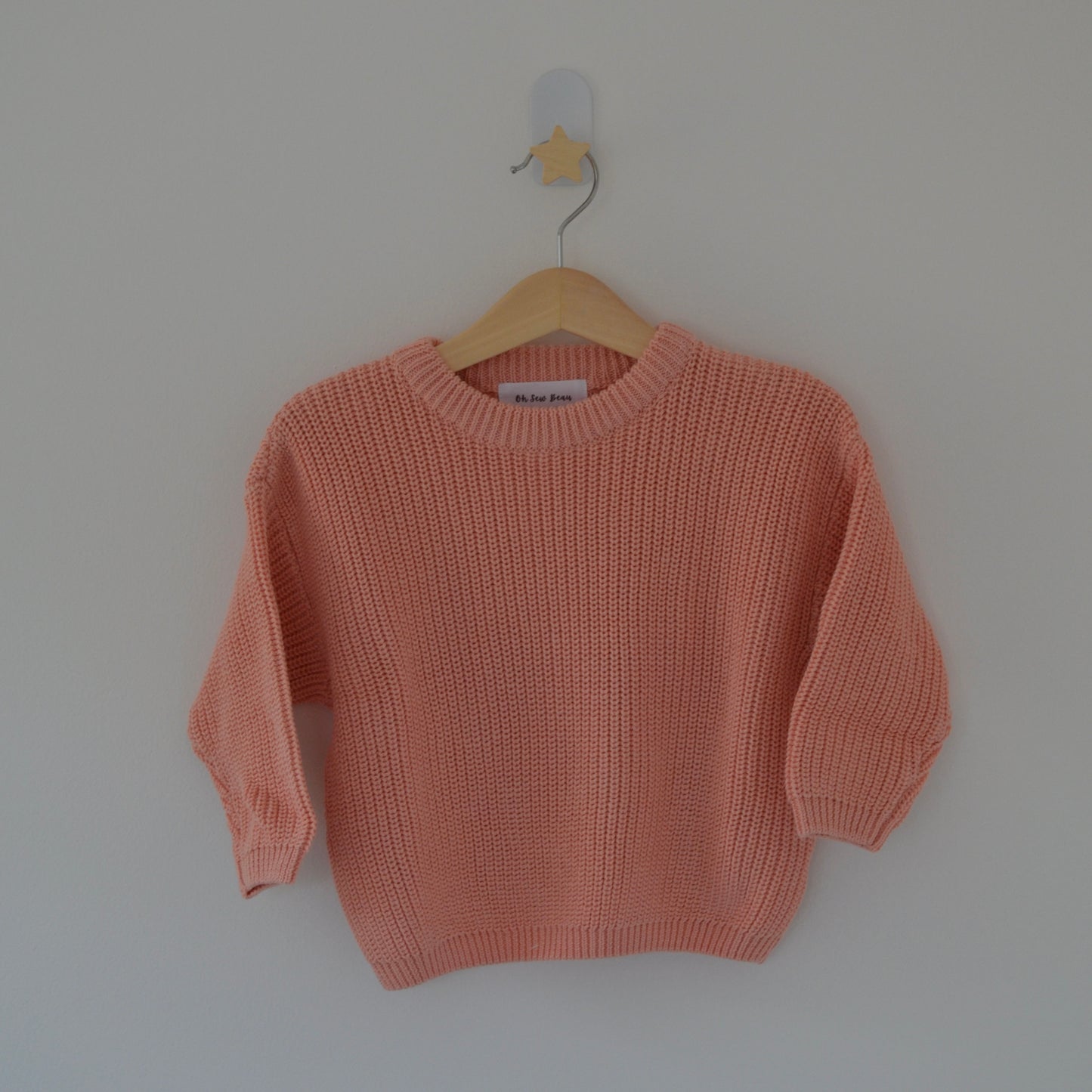 Oversized Jumper Hand Embroidered with Name & Customisation