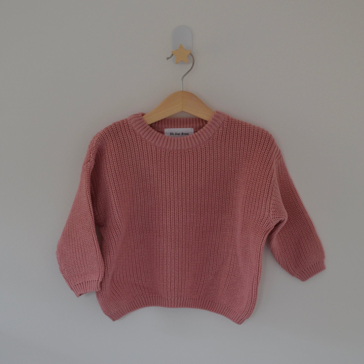 Oversized Jumper Hand Embroidered with Name & Customisation